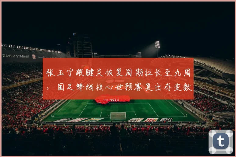 张玉宁跟腱炎恢复周期拉长至九周，国足锋线核心世预赛复出存变数